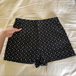 Zara star patterned high waisted shorts